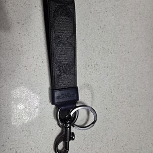 Coach Black/Navy Signature Keychain Bag Accessory